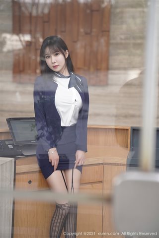 [XiuRen] No.3221 Model lembut Xiaoyu saus hotel meja depan plot tema kamar pribadi setengah terbuka payudara bangga gerah godaan - 0025.jpg