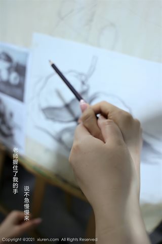 [XiuRen] No.3226 Concurso modelo Xia Xi CiCi professor de arte em sala de aula e tema de aluno quarto privado seios e-expostos - 0007.jpg