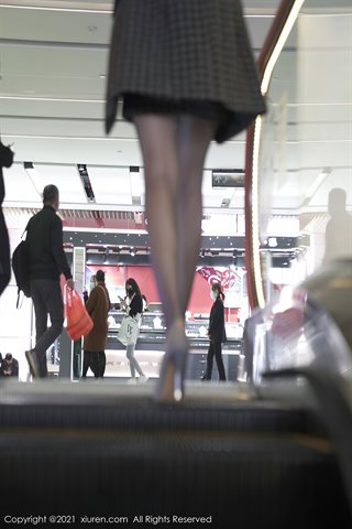 [XiuRen] No.3232 Jeune mannequin Zhou Muxi baby street thème de l'intrigue amateur chambre privée ultra-mince collant noir - 0021.jpg