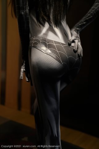 [XiuRen] No.3237 Model lembut Ge Zheng Jiangsu, Zhejiang, dan pemotretan perjalanan Shanghai, tema kostum Spider-Man, seragam,, - 0012.jpg