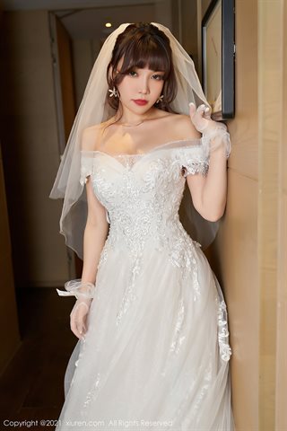[XiuRen] No.3248 Goddess Zhizhi Booty beautiful wedding theme private room thin sheer gauze show hot body temptation photo - 0017.jpg