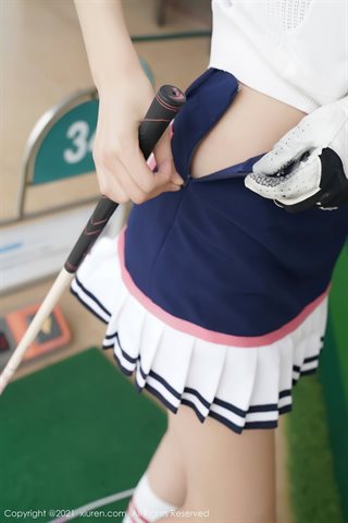 [XiuRen] No.3277 Zartes Modell Ge Zheng Jiangsu, Zhejiang und Shanghai Reisen schießen Golf Mädchen Thema sexy Sportbekleidung - 0035.jpg