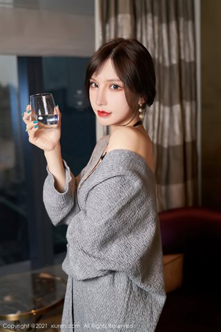 [XiuRen] No.3288 Kamar pribadi Dewi Zhou Yuxi Sandy pakaian dalam tipis berongga yang indah menunjukkan tubuh yang panas dan foto - 0011.jpg