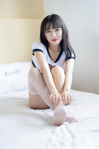 [XiuRen] No.3290 Tender model Tang Xin's private sports underwear with white stockings + sexy pink dead pool water perfect - 0019.jpg