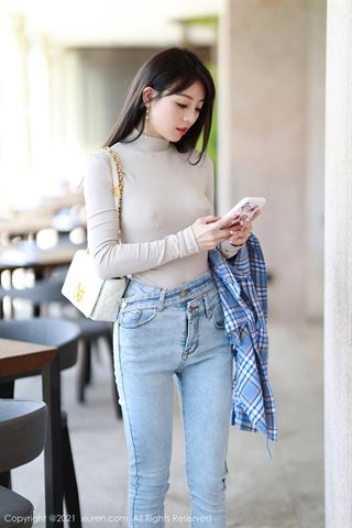 [XiuRen] No.3369 Tender model She Bella bella private house dead pool water with jeans half off show perfect body temptation photo - 0005.jpg