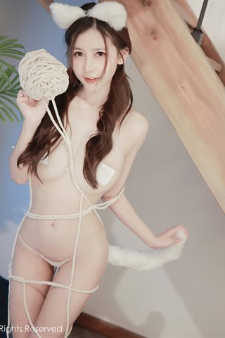 [XiuRen] No.3389 Tender model Yin Tiantian sexy cat theme private room three-point underwear show hot body sultry temptation photo - 0071.jpg