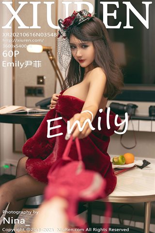 [XiuRen] No.3548 Dea Emily Yin Fei Macao Viaggi Scatto di vestiti da donna scarlatta a metà, fianchi, seducente foto seducente