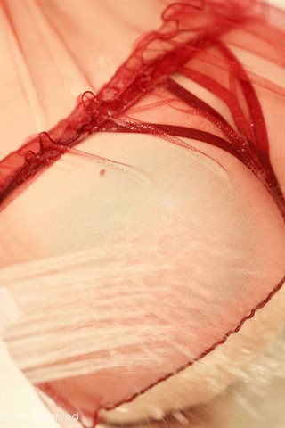 [XiuRen] No.3554 女神チーリジアカリーナのカムバックウィッシュトラベル写真バスルーム真っ赤なシースルーチュール濡れた体誘惑写真 - 0039.jpg