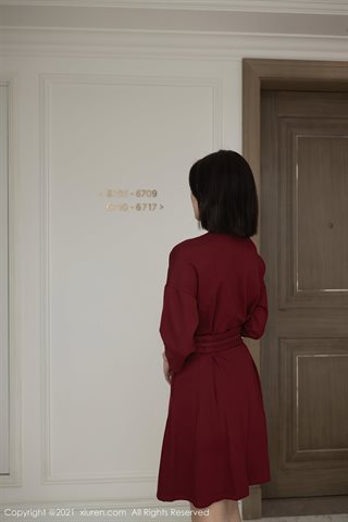 [XiuRen] No.3668 El tema de la esposa de la casa privada de la modelo Enron Maleah muestra ropa interior sexy medio golpeada que m - 0013.jpg
