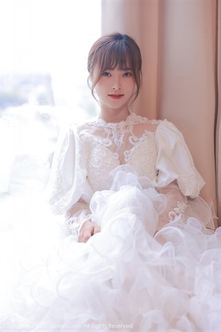 [XiuRen] No.3671 モデルナイムジの美しい結婚式のテーマ個室レースサスペンダー付きセクシードレスホット誘惑写真 - 0004.jpg