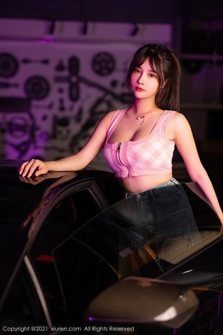 [XiuRen] No.3725 La modelo Mengnazi Xiangche y la falda de mezclilla sexy con tema de belleza muestran una foto de tentación - 0015.jpg