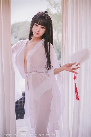 [XiuRen] No.3749 Goddess Zhu Keer Flower tulle ancient style outdoor shooting theme outdoor half-off show, big breasts and - 0025.jpg
