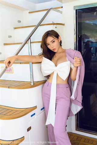 [XiuRen] No.3833 Model lucu obat Cina bayi Macau perjalanan fotografi yacht tema busur pakaian menunjukkan tubuh panas godaan foto - 0040.jpg