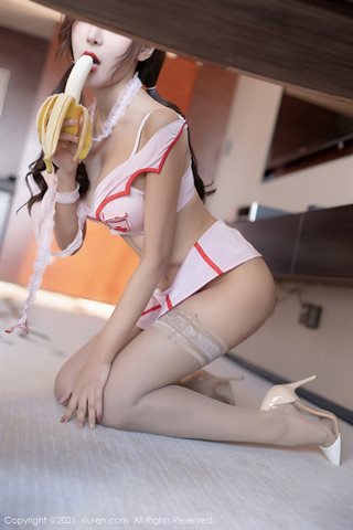 [XiuRen] No.3883 여신 Wang Xinyao yanni 움직이는 간호사 유니폼과 고기 실크 스타킹으로 완벽한 몸매 유혹 사진 - 0030.jpg