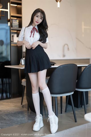 [XiuRen] No.3960 Goddess Cherry Feiyue Sakura Shenzhen Brigade Shooting JK Uniform Half Stripped Sexy Lingerie Perfect Temptation - 0003.jpg