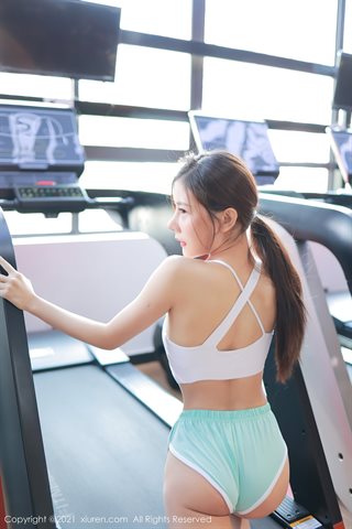 [XiuRen] No.3970 La luz del gimnasio modelo Yin Tiantian y la encantadora ropa interior deportiva muestran un cuerpo perfecto con - 0008.jpg