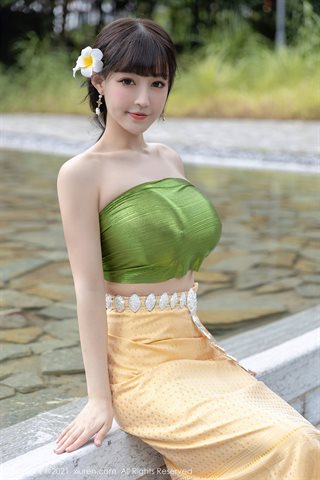 [XiuRen] No.3971 देवी झू कीर फूल गुइलिन ब्रिगेड शूटिंग आउटडोर बांस वन विदेशी शो मोटा स्तन प्रलोभन फोटो - 0003.jpg