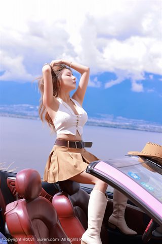 [XiuRen] No.4009 모델 샤시 치치 달리 여행 촬영 서양식 테마 개인실 무더운 유혹 사진 - 0011.jpg