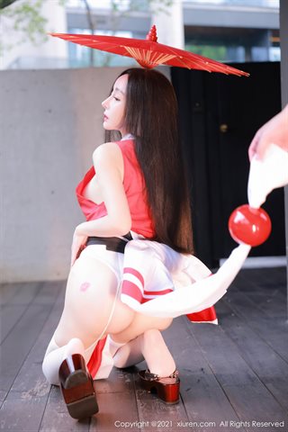 [XiuRen] No.4095 Modèle Yuner Shiranui thème de danse chambre privée sensuelle pose spectacle corps chaud extrême tentation photo - 0007.jpg