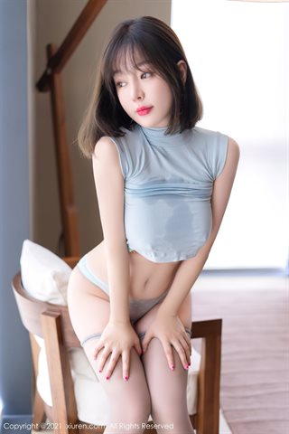[XiuRen] No.4174 Dewi Wang Yuchun Chengdu perjalanan fotografi rumah pakaian ketat seksi setengah off menunjukkan foto godaan - 0029.jpg