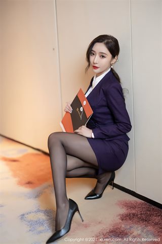 [XiuRen] No.4184 Déesse Wang Xinyao yanni vêtements professionnels thème OL exposé sous-vêtements sexy avec photo de tentation en - 0009.jpg