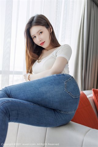 [XiuRen] No.4195 Người mẫu Wu Xueyao cởi quần jean trong phòng riêng và để lộ quần lót đen và quần lót ren. Ảnh nóng cám dỗ - 0007.jpg