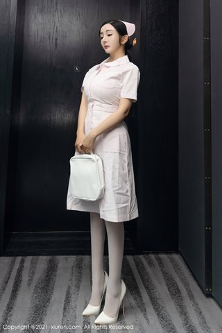 [XiuRen] No.4209 Deusa da coleção de modelos Wang Yuchun & Yuner enfermeira chefe e tema médico figura gorda tentação foto - 0001.jpg