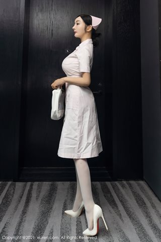 [XiuRen] No.4209 Deusa da coleção de modelos Wang Yuchun & Yuner enfermeira chefe e tema médico figura gorda tentação foto - 0002.jpg