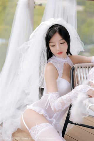 [XiuRen] No.4339 佘贝拉bella Dali viagem foto vestido branco meias brancas - 0039.jpg