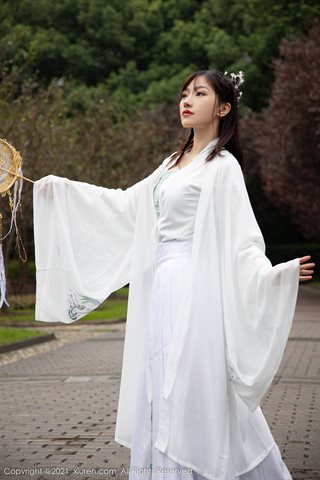 [XiuRen] No.4344 西门小玉 costume bianco - 0001.jpg