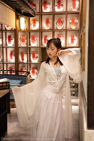 [XiuRen] No.4344 西门小玉 सफेद पोशाक - 0009.jpg