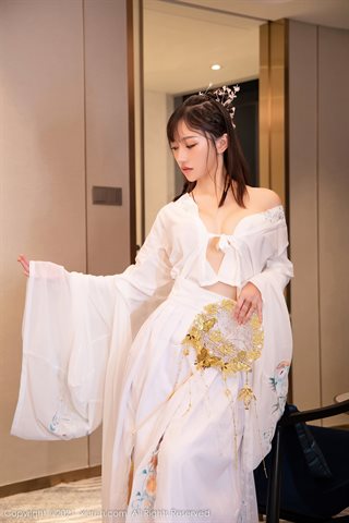 [XiuRen] No.4344 西门小玉 costume bianco - 0029.jpg