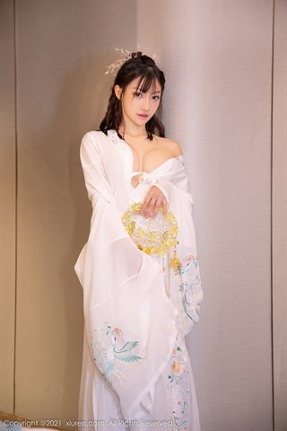 [XiuRen] No.4344 西门小玉 सफेद पोशाक - 0032.jpg