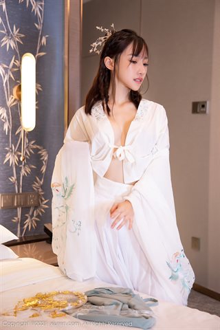 [XiuRen] No.4344 西门小玉 सफेद पोशाक - 0035.jpg