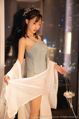 [XiuRen] No.4344 西门小玉 सफेद पोशाक - 0052.jpg