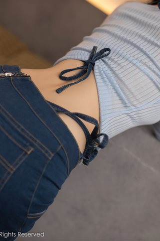 [XiuRen] No.4352 鱼子酱Fish Startseite Girlfriend Theme Hellblaue Top-Jeans - 0032.jpg