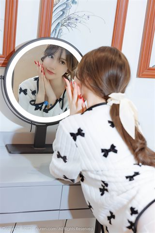 [XiuRen] No.4365 美桃酱 مضيفة الكورية موضوع جوارب الملابس الداخلية أرجواني اللون الأساسي - 0022.jpg