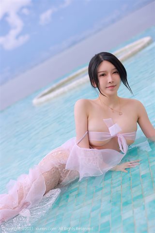 [XiuRen] No.4401 玉兔miki Dali Erhai Scene White Lace Sexy Lingerie - 0024.jpg
