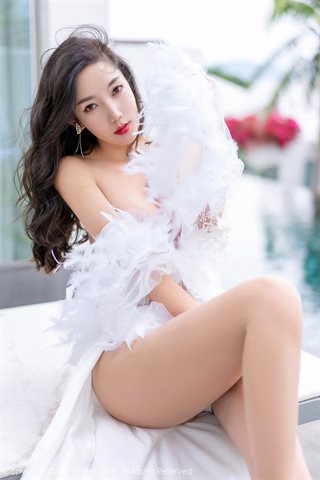 [XiuRen] No.4420 艾静香 vestido blanco con tacones blancos - 0025.jpg