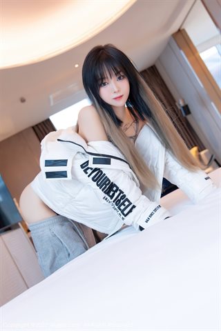 [XiuRen] No.4470 小奶瓶呜呜 ملابس داخلية رياضية بيضاء - 0020.jpg