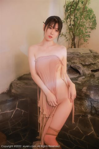 [XiuRen] No.4503 李雅柔182CM Hot Spring Theme Sexy Pink Top - 0045.jpg