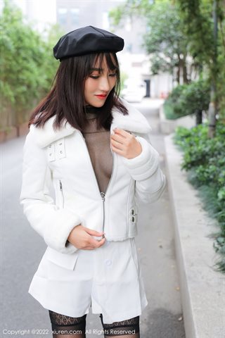 [XiuRen] No.4518 西门小玉 terno branco calcinha preta com seda preta - 0005.jpg