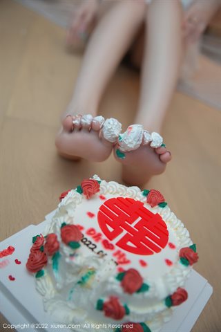 [XiuRen] No.4530 一颗甜蛋黄a Gaun Sheer Putih Bertema Ulang Tahun Pernikahan - 0070.jpg