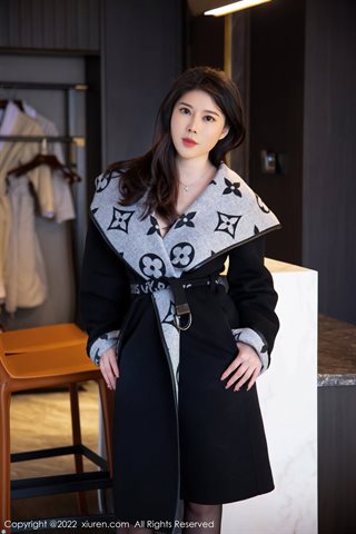 [XiuRen] No.4560 白茹雪 roupa interior de renda preta com seda preta - 0052.jpg