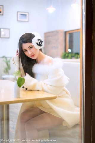 [XiuRen] No.4578 诗诗kiki roupa interior de renda branca com meias brancas - 0026.jpg