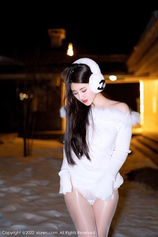 [XiuRen] No.4578 诗诗kiki White lace underwear with white stockings - 0033.jpg