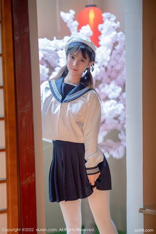 [XiuRen秀人网] No.4624 久久Aimee Izakaya japanische Studentenuniform - 0005.jpg