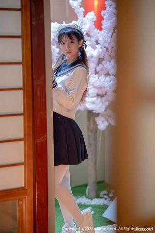 [XiuRen秀人网] No.4624 久久Aimee इज़ाकाया जापानी छात्र वर्दी - 0007.jpg