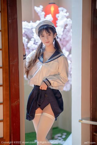 [XiuRen秀人网] No.4624 久久Aimee Izakaya Japanese student uniform - 0009.jpg
