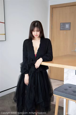 [XiuRen秀人网] No.4765 王俪丁小宝贝 black dress pink underwear - 0002.jpg